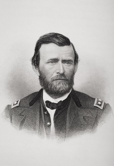 Retrato de Ulysses S. Grant (1822-85) de American School